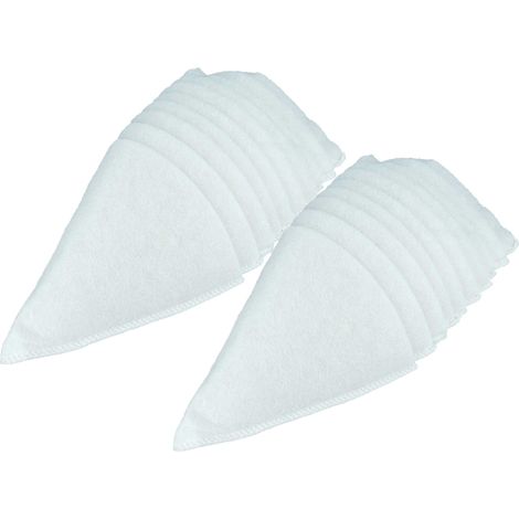 vhbw 20x Filtres coniques remplacement pour Zehnder 990320031 pour ventilation, VMC - Filtre d'évacuation G4, DN 100, blanc