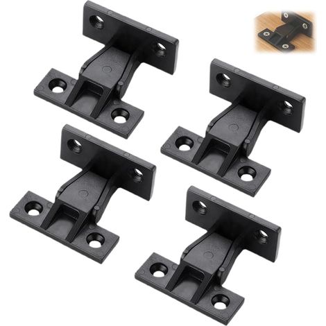 Ferrure d'assemblage, Fixations pour cadres - Connectors Suspended Panels Supports für Furniture Panels Often Removed, Up to 20 kg, Plastic (4 Paire) (1/5)