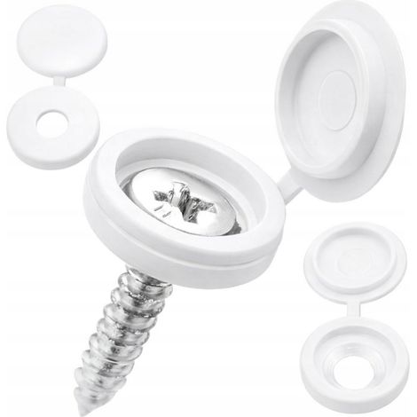 Cubiertas para tornillos 100 piezas blanco (400) (1/5)