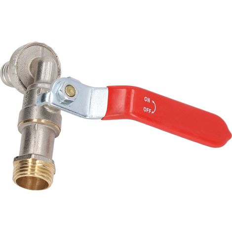 Adaptateur Flexible pour Robinet Évier en Laiton, Vanne d'Eau Ménagère, Sortie 1/2 Pouce, Entrée 3/4 Pouce, Raccord de Remplacement (1/5)