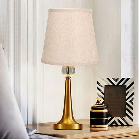 BelleRise - 6pcs abat-jour tissu – PX144 lin beige – 6 unités E14 clip rapide – salon chambre hôtel (1/5)