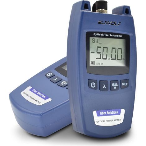 Wattmètre Optique / Fiber Optical Power Meter (-50dB+26dB),6 Longueur d'onde Optique Wattmètre Portable de Fibre Optique / Testeur Fibre Optique avec FC Connecteur (1/5)
