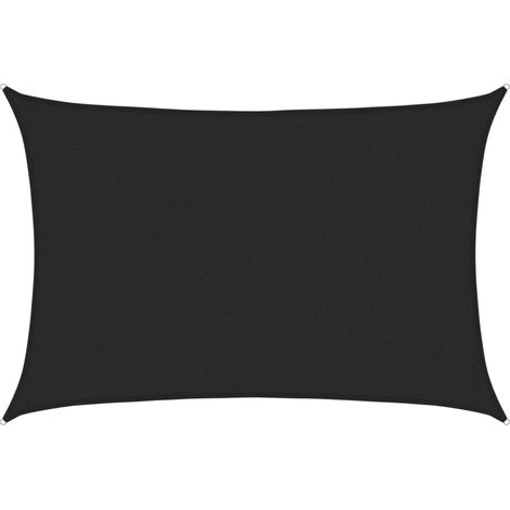 Maison Exclusive - Sonnensegel 160 g/m² Schwarz 2,5x3,5 m HDPE