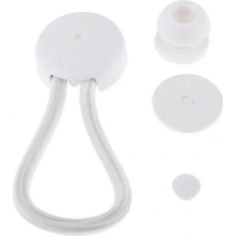 Kit de 3 tendeurs élastiques à boule, robustes, pour bâche de bateau, blanc, 3 pièces (1/5)