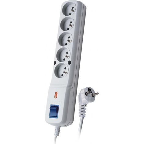 Lestar LF-530WA 5+ 1,5 m graue Steckdosenleiste