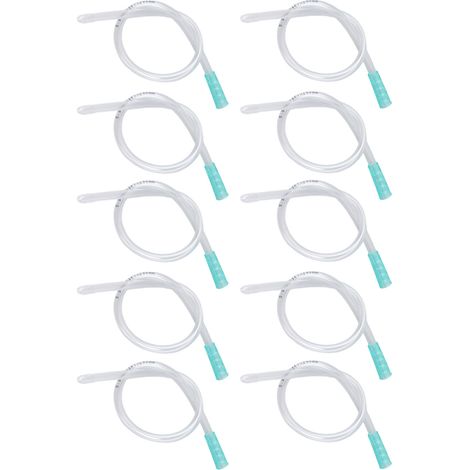 Lot de 10 tubes de lavement en PVC jetables de rechange pour une insertion en douceur (1/5)