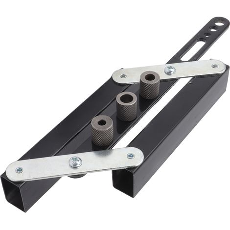Gabarit de perçage autocentrant pour poinçonnage, guide de perçage réglable, kit d'outils de menuiserie à monter soi-même (1/5)