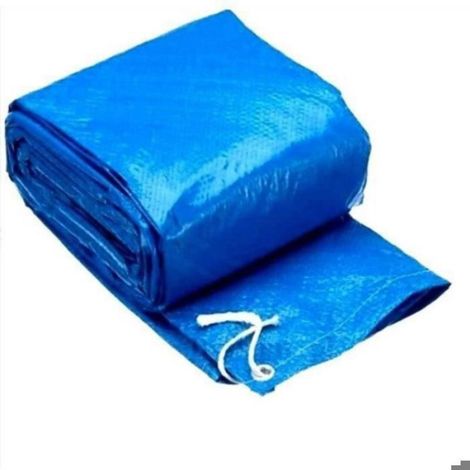 Bache De Piscine - 300x201 Cm - Imperméable - Tissu Tissé - Bleu (1/4)