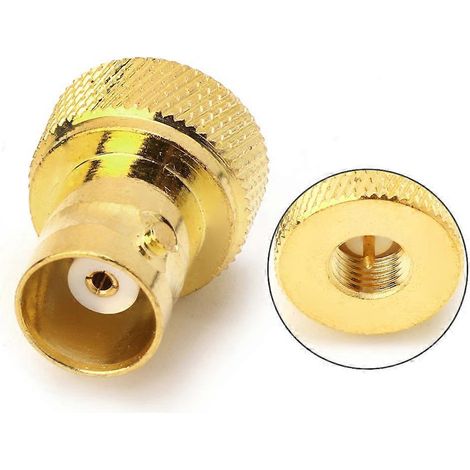 BNC-Buchse auf SMA-Stecker HF-Steckverbinder Koaxial-Konverter-Adapter gerade (1/5)