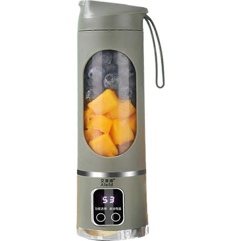 Extracteur de jus électrique domestique Allend, mini-gobelet à jus vert-- (1/5)