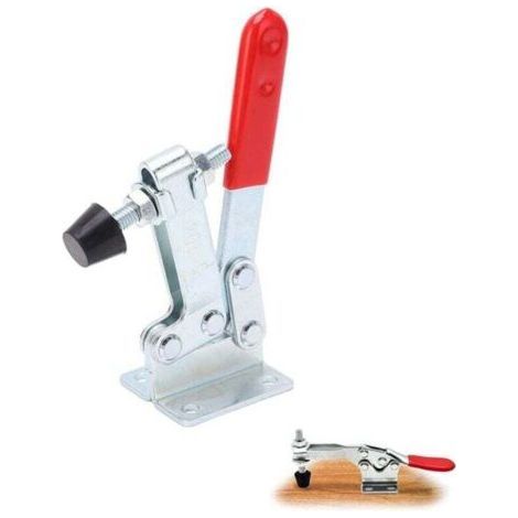 GH-201-C - Pack of 1 vertical clamp clamps with horizontal base - Quick Vertical Clamp Horizonta Lever Clamp (1/4)