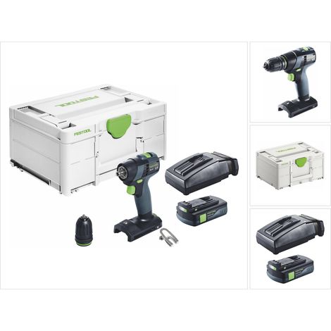 Trapano avvitatore a batteria Festool TXS 18-Basic 18 V 40 Nm brushless + 1x batteria ricaricabile 3,0 Ah + caricabatterie + systainer