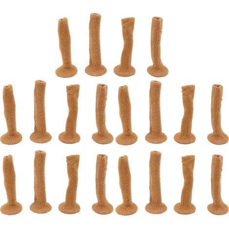Lot de 20 patins feutre épais antidérapants pour pieds de table et chaise, protection sol meuble camel (1/5)