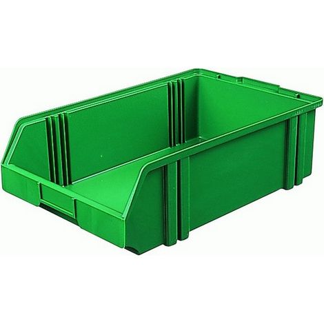 Silos Di Stoccaggio, Impilabili, Polistirolo Infrangibile, Dimensione: 1C Dimensioni 500/450 X 300 X 145 Mm, Colore Verde