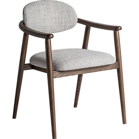 Chaise design contemporain en bois de frêne finition mate marron - Marron bois naturel mat (1/5)