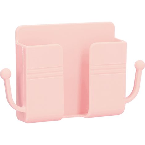 Boîte de rangement murale multifonctionnelle avec support de charge pour téléphone, idéale pour la chambre, la salle de bain, la cuisine ou le bureau. (1/5)