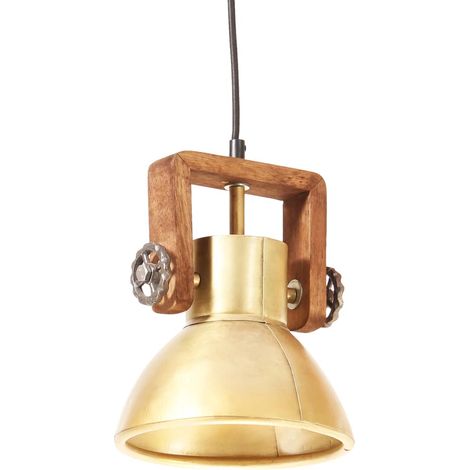 Lampe suspendue industrielle 25 W Laiton Rond 19 cm E27 (1/5)