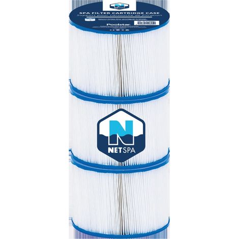 Juego de 3 cartuchos de filtración NetSpa Spa - Ø 10,4 cm x H 8cm -150 capas - Depuración/Mantenimiento del Agua - Calidad del Agua  - Lote de 3 (1/2)