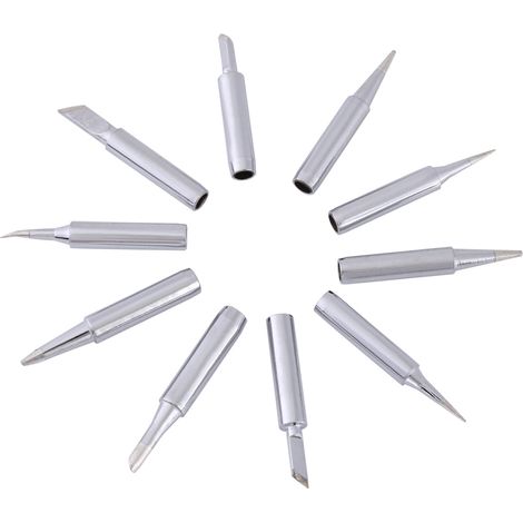 Fer à souder 900M-T pointe fer rouge accessoire station soudure argent, fer tip remplacement, outil brasage précision, 1 pièce (1/5)