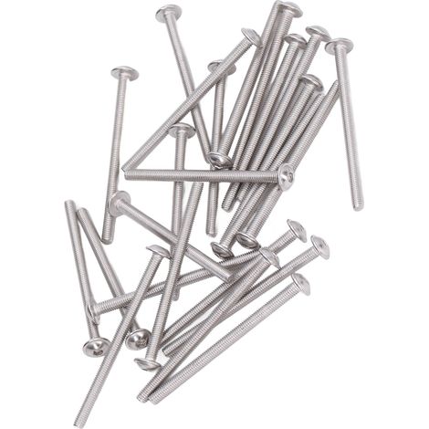 M3x40-mm-Schrauben, 50er-Packung, Innensechskantschrauben, Edelstahl A2-70, Linsenkopfschrauben, Befestigungssatz (1/5)