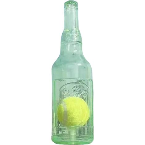 Interaktives Kauspielzeug mit Wasserflasche, Tennisball und Quietschfunktion für Hunde – ideal für aggressive Kauer und zur Linderung von Angstzuständen.