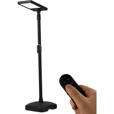 Lampione solare 290W con telecomando CCT, palo regolabile 2630 mm e autonomia 14 ore per illuminazione esterna professionale IP54 (1/5)