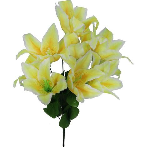 Strauß aus 10 hellgelben Lilien (1/3)