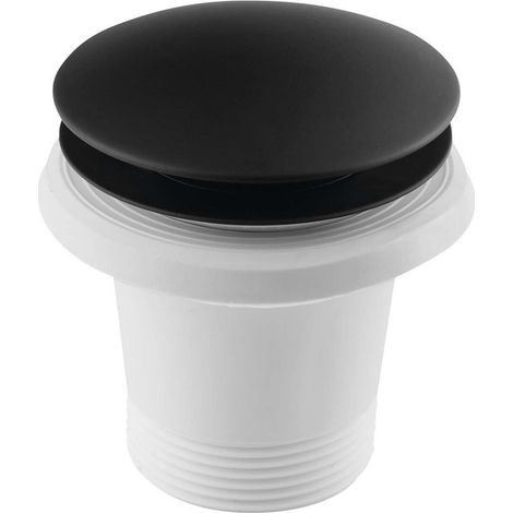 Polysan - Set di scarico per vasche da bagno senza troppopieno, Click-Clack, nero 71704B (1/4)