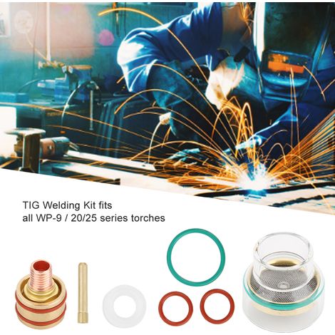 Kit de soudage TIG TFM53NCN, torche TIG avec verre, pince et douille pour WP9 WP20, 3,2 mm (1/5)