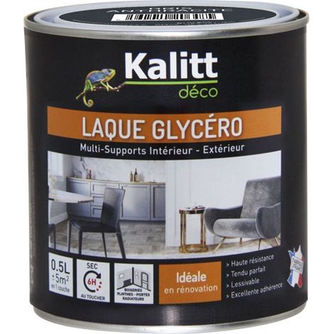 Glycerin-Seidenglanz-Lackfarbe Grau 0.5 Liter