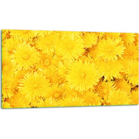 Tabla de cortar de vidrio 52x30 flores (1/5)