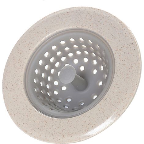 Passoire d'évier en silicone Good Grips, bouchon rond, diamètre 11 cm, beige (1/5)
