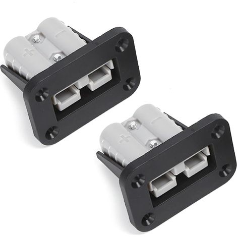 CCYKXA 2 Stück 50 A Ladebatterieanschluss Unterputzhalterung RV-Bootszubehör 50 A Batteriekabelanschluss
