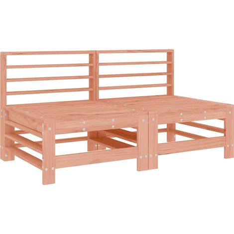 Canapés centraux de jardin Divan de jardin 2 pcs bois massif douglas (1/5)