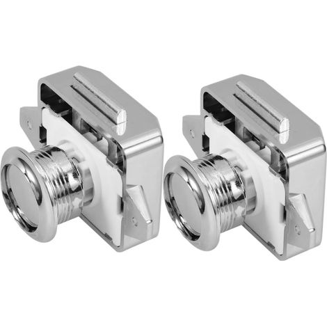 Lot de 2 verrous à bouton, poussoir pour porte de placard de camping (1/5)