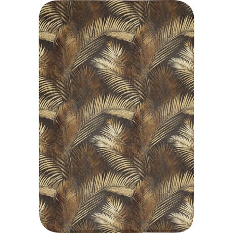 TAPPETINO PER WC Tropicale - Foglie - Oro 60x90 cm