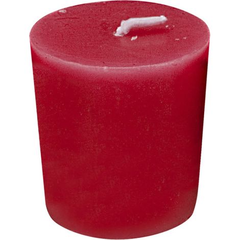 Bougie Paraffine, Rouge, Hauteur 4,5 x Diamètre 4 cm (1/2)