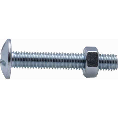 Boulon poêlier zingué Viswood Ø 8x50mm (lot de 4 boulons)