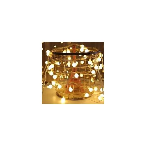 EASYCOMFORT Guirlande Lumineuse LED Boules Blanc Chaud - Décoration Romantique, 6M 40 Ampoules (1/5)