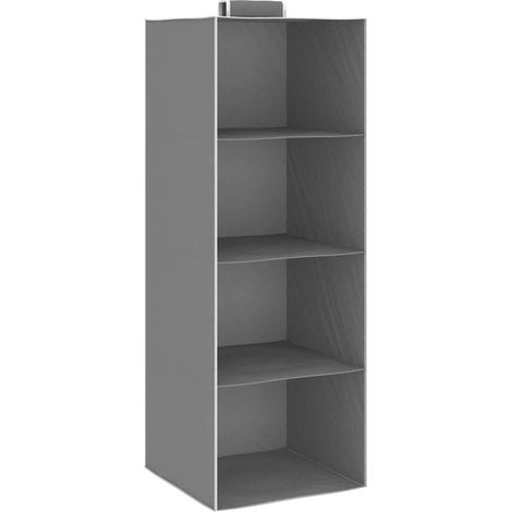Étagères suspendues de rangement 2 pcs 4 niveaux Tissu (1/5)