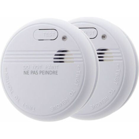 Lot de 2x détecteurs de fumée NF (1/2)