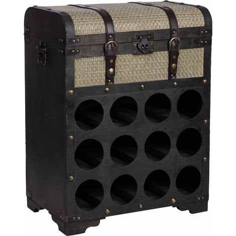 Baul botellero de madera 45x28x59h cm (1/5)