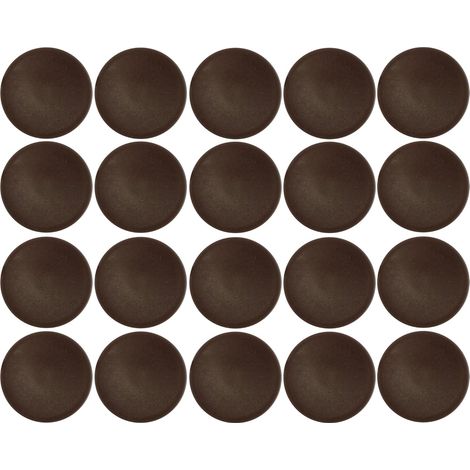 Cyclingcolors – Lot de 20 cache-vis torx T25 marron – Protection optimale contre poussière et humidité – Diamètre 13,5mm pour meubles