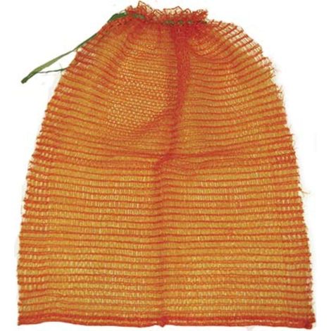 SACCO RASCHEL A RETE PP ARANCIO/ROSSO CM 50X80 PORTATA KG 20-35