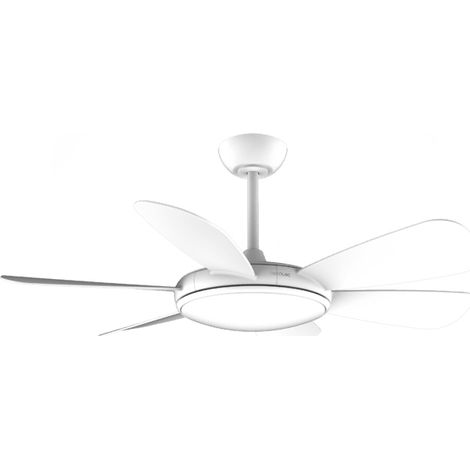 Cecotec Ventilador de Techo con Luz EnergySilence Aero 5200 White Pro. 36W, Motor DC, 6 Aspas, Diámetro 52 Pulgadas, Luz LED (1/5)