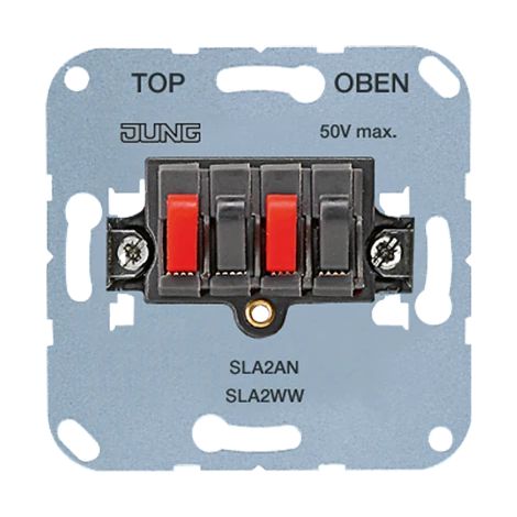 Jung Base de conexión de altavoz estéreo 25 V , 60 V DC 2 veces SLA 2 AN