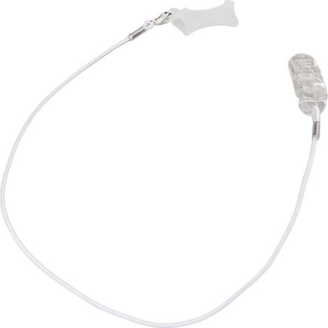 Stilvolles Anti-Verlust-Kabel für Hörgeräte – Sicherheit für Senioren und Kinder – Weißer Ein-Ohr-Verstärkerhalter (1/5)
