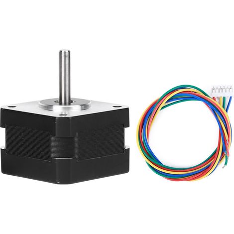 Moteur pas à pas NEMA 17 pour imprimante 3D, câble 4 broches inclus, modèle 17HS2408S (1/5)