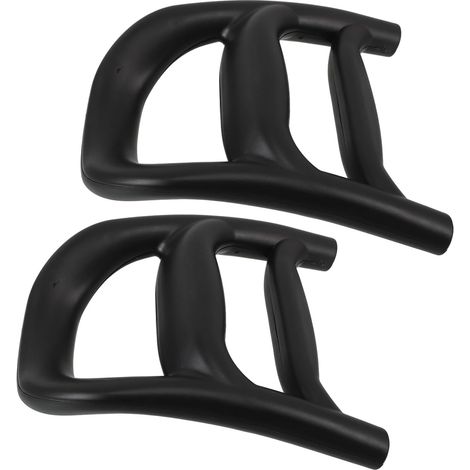 Poignées de chariot courses SEWACC en plastique noir avec motif