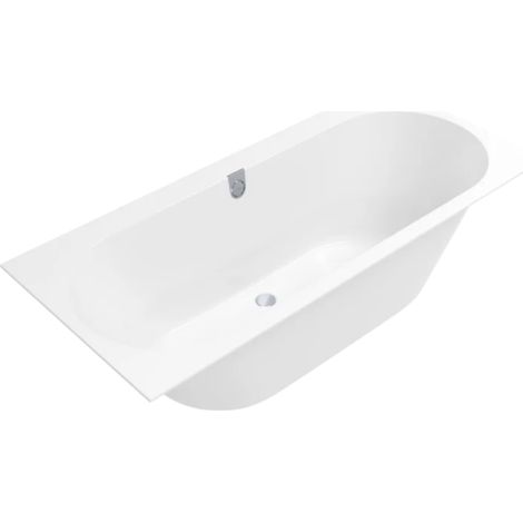 Villeroy & Boch Oberon 2.0 - Bañera 170x75x47 cm, Quaryl, blanco UBQ170OBR2DV-01 (1/5)